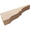 Ekena Millwork 4"W x 24"D x 8"H Thin Asheboro Rough Cedar Woodgrain TimberThane Corbel, Primed Tan CORUR04X24X08ASHRCPR - alternate 4